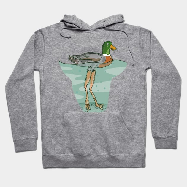 Tall duck Hoodie by mailboxdisco